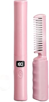 【中古】Maryseaコードレスヘアアイロン 急速予熱 ヒートブラシ 縮毛矯正コーム コードレス 女性用 ヘアアイロン ブラシ ブラシアイロン ストレート マイ