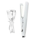 【中古】ヘアアイロン ミニ ヘアアイロン ストレート 2way 火傷防止 ヘアアイロン ストレートアイロン 充電式 USB 軽量 ヘアーアイロン 前髪 両用 ヘアア