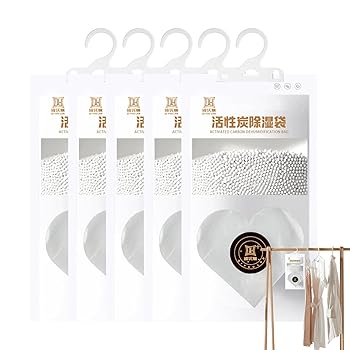 【中古】クローゼット除湿バッグ | 寝室用除湿器バッグ吊り下げ式乾燥剤,水を吸収する湿気吸収剤、吊り下げ可能な乾燥剤、4.58オンス/パック、湿気コント