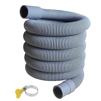 【中古】【未使用】除湿器排水用ホース、除湿器ドレン延長ホース | ビスタゴム製アダプターと接続クランプ付きガーデン蛇口ホース,水漏れを防ぐホース交換