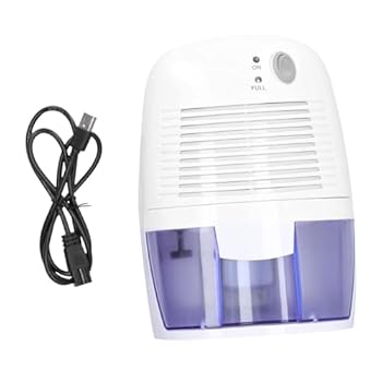 【中古】【未使用】Folpus 電気除湿器アクセサリー コンパクト 湿気対策 ギフト 効率的な湿気除去 10W 小さなエリア用 低騒音エアドライヤー, 白