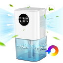 【中古】LAOGOT 除湿機 小型 省エネ 除湿器 静音 大容量 強力除湿 1500ML 【2025最新ペルチェ式 狭い空間向け】 じょしつき 部屋 強力除湿 7色呼吸ライト(2)