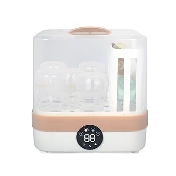 【中古】Ziuuihu 哺乳びんスチーム 除菌・乾燥器 哺乳瓶 滅菌器 大容量 乾燥機能付き 2in1滅菌器 蒸気
