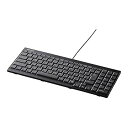 【中古】バッファロー BUFFALO USB接続 有線スリムキーボード ブラック BSKBU14BK