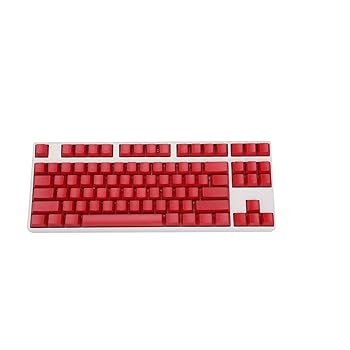 【中古】NPKC ブランク 厚手 PBT OEM プロファイル 87 ANSI キーキャップ MXスイッチ用 メカニカルキーボード(赤)(キーキャップのみ)