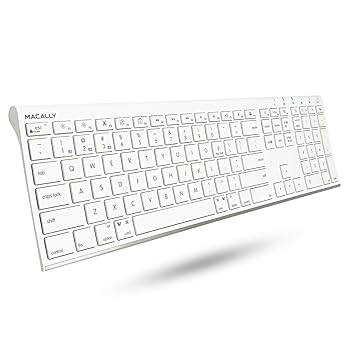 【中古】Macally ワイヤレス ブルーティース キーボード 数字キーパッド 付き ノートパソコン、コンピュータ（アップル：Mac、iMac、MacBook Pro/Air、iO