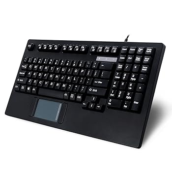 【中古】【未使用】Adesso AKB-425UB - Easytouch Rackmount USB タッチパッド キーボード