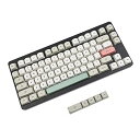 【中古】【未使用】YMDK 85 キー MA プロファイル ダイサブ 9009 レトロ PBT フルキーキャップ MXメカニカルキーボード ID80 GK64 68用 (85 キーダイサブ)(2)