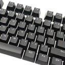 【中古】MOHALIKO ブラックキーキャップ PBTキーキャップ 106キー PBTソリッドカラー バックライト キーキャップ メカニカルキーボード交換用 メカニカル(2)