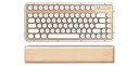 【中古】【未使用】Azio レトロコンパクトキーボード、メイプル。