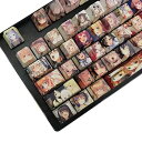 【中古】Keycaps 108 PBT 昇華型 OEM プロフィール 日本のアニメキーキャップ Cherry Mx Gateron Kailh Switch メカニカルキーボード用 (キーキャップ)