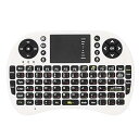 【中古】【未使用】ワイヤレスキーボード 2.4GミニUSBワイヤレスロシア語版キーボードタッチパッドとAndroidのTV TVスマートフォン用のエアマウスフライマウスリモ