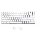 【中古】YMDK ホワイト ブラック ドルチ 厚手 PBT 84 68 64 ブランク キーセット OEM プロフィール キーキャップ MXメカニカルキーボード...