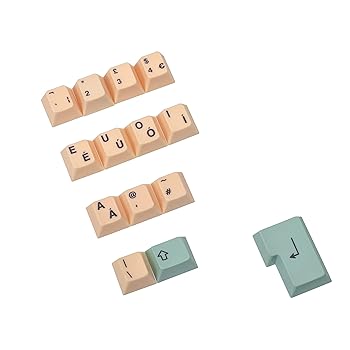 【中古】YMDK Hami Melon DYE-昇華PBTキーキャップセット MXメカニカルキーボード用 104 87 61 Filco Ducky YMD96 KBD75 FC980M Minila (UK ISOキット)