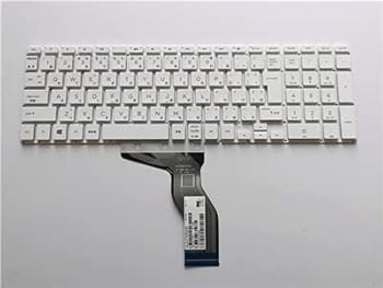 [IDVL]HP Laptop 15-dw ノートPC用 日本語キーボード[白]