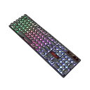 【中古】キーキャップ ゲーミングキーボードレトロラウンドUSB有線キーキャップ光るメタルパネルノートパソコンのキーボード キーボードキーの交換 (Colo(2)