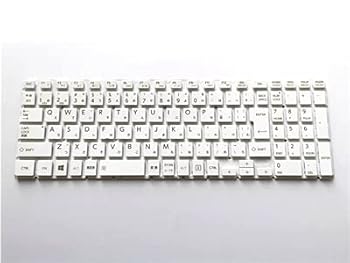 【中古】【未使用】 IDVL 東芝 dynabook T45/33MG T45/NG T45/NW T45/PG T45/PW ノートPC用 日本語キーボード 白
