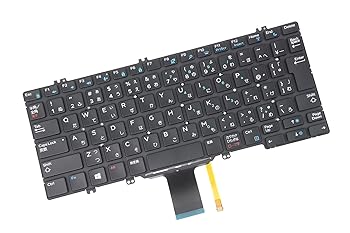 【中古】E-ZeeGaa日本語キーボード 適用するDell Latitude 7290 7390 5290 日本語キーボード バックライト付き