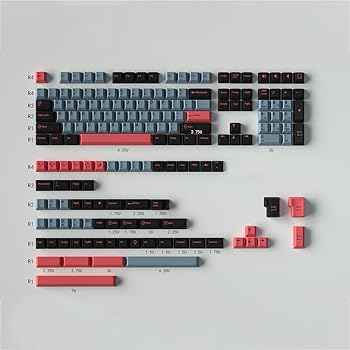 【中古】【未使用】8008キーキャップ 172キー チェリープロファイル ダブルショットキーキャップセット 60% 65% 95% Cherry MXスイッチ ISO ANSI レイアウト メカニ