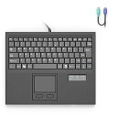 【中古】E-SDS 有線マシンキーボード タッチパッド付き ポータブルコンパクト - PS/2インターフェース(2)