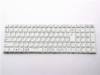 【中古】[IDVL]CLEVO N250 N252 キーボード 日本語配列 ノートPC用 バックライト搭載 白枠