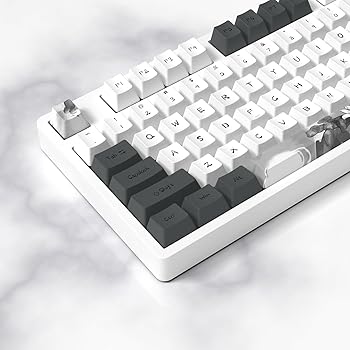 【中古】MOLGRIA Ink Lotus Keycaps、ゲーミングキーボード用カスタムキーキャップ、PBT OEMプロファイル昇華型キーキャップ ANSI/ISOレイアウト Gateron