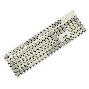 【中古】YMDK 105 ドイツ ISO ダブルショット PBT チェリープロファイル キーキャップセット Cherry MXスイッチ用 メカニカルキーボード(グレーミックス)