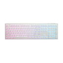 【中古】Ducky One 3 ピュアホワイト ホットスワップ RGB メカニカルキーボード (チェリーMXレッド)