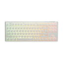 【中古】Ducky One 3 TKL ピュアホワイト ホットスワップ RGB メカニカルキーボード (チェリー MX サイレントレッド)(3)