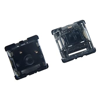 【中古】YMDK JWK アルティメットブラック潤滑スイッチ リニア5ピン MXメカニカルキーボードホットスワップPCB用 (90個 58.5g)