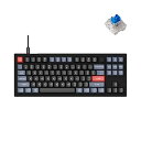 【中古】【未使用】Keychron V3 有線カスタムメカニカルキーボードノブバージョン TKL QMK/VIA プログラム可能なマクロ ホットスワップ可能なKeychron K Pro ブルー(2)