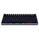 【中古】マウスキーボードメカニカルキーボードゲームキーボードデスクトップノートブックフルキー点滅しないEsportキーボード(色:RGB黒緑軸)(色:薄(2)