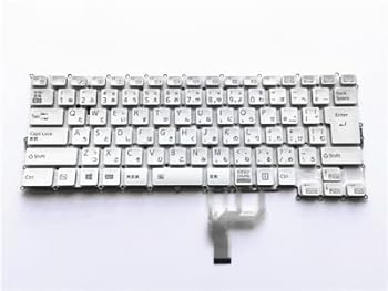 【中古】[IDVL]富士通 FMV LIFEBOOK WU2/B1 WU2/B3 WU2/C2 WU2/C3 WU2/D2 WU2/E3 WU2/F3 日本語キーボード ノートPC用 バックライト搭載 (White)