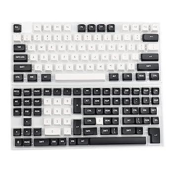 【中古】YMDK YSA ボール型 ダブルショット キーキャップ PBT キーキャップ MXキーボード 104 87 61 メロディ 96 KBD75 ID80 GK64 SP84 SAより低い (ブラ