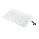 【中古】【未使用】コンパクト充電式ッショナル韓国ノートパソコンのワイヤボードoid用コンピューフォン高性能 - 白(2)