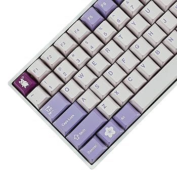 【中古】129 ウサギキーキャップ 染料サブ 厚手 PBT チェリープロファイルキーキャップ TKL 61 64 68 75 87 96 104 108 GMMK MX メカニカルキーボード用