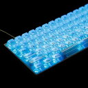 【中古】YMDK 131 クリスタル PC バックライト付きキーキャップ UVプリント MDA プロファイル OEM プロファイル MXメカニカルキーボード用 104 96 87 84