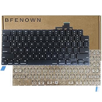【中古】【未使用】Bfenown 交換用USキーボード MacBook Air M2 M3 M4 Retina 13.6インチ A2681 A3113 A3420 M2 M3 M4 15インチ A2941 A3114 A3421 2023-2025年式