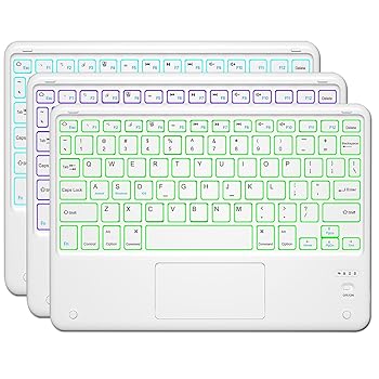 【中古】【未使用】TOPIPRO Bluetooth キーボード スリム 7色 バックライト ワイヤレス Bluetooth キーボード タッチパッド付き 充電式バッテリー内蔵 iOS Android 【中古】【未使用】TOPIPRO Bluetooth キーボード スリム 7色 バックライト ワイヤレス Bluetooth キーボード タッチパッド付き 充電式バッテリー内蔵 iOS Android