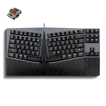 【中古】Perixx ペリックス Px Ergo Mech エルゴノミクスキーボード メカニカル テンキーレス ロープロ..