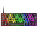 【中古】【未使用】unband メカニカル ゲーミング キーボード グリーン/レッド スイッチ 62 キー USB 有線ゲーミング キーボード 18 RGB ライト効果 デスクトップ P