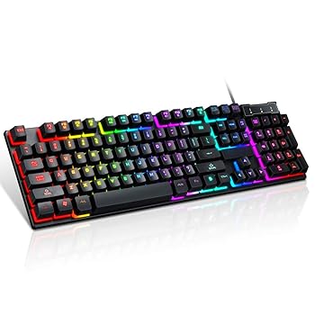 【中古】unband ユーザー USB 有線ゲーミング キーボード 104 キー メカニカル ゲーマー キーボード