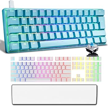 楽天AJIMURA-SHOP【中古】unband UK Layout 60％ True メカニカル ゲーミング キーボード タイプ C 有線 61 キー LED バックライト付き USB 防水キーボード 14 Chroma RGB