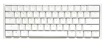 【中古】【未使用】Ducky One 2 Pro 60% メカニカルキーボード:Quack Mechanics Dampening Gateron Yellow Switch、高密度PBTダブルショットキーキャップ、RGB、US