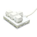 【中古】【未使用】WISSPKYO USB 4 キー メカニカル ミニ キーボード タブレット ゲーミング プログラマブル パッド キーパッド, ティースイッチ(2)