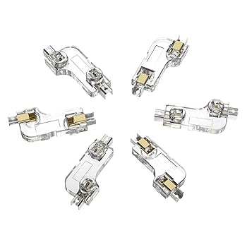 【中古】DUROCK MX ホットスワップソケット - メカニカルキーボードスイッチ (クリア、110個)。