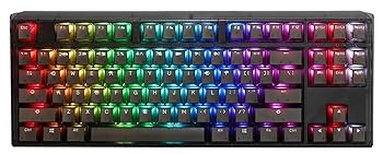 【中古】Ducky One 3 TKL Aura クリア ブラック ホットスワップ RGB ダブルショット PBT メカニカル キーボード チェリー MX ブルー 【中古】Ducky One 3 TKL Aura クリア ブラック ホットスワップ RGB ダブルショット PBT メカニカル キーボード チェリー MX ブルー