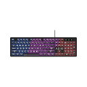 【中古】【未使用】Azio ラージプリントキーボード - USBコンピュータキーボード 3色交換可能なバックライトカラー (KB512) ブラック(2)