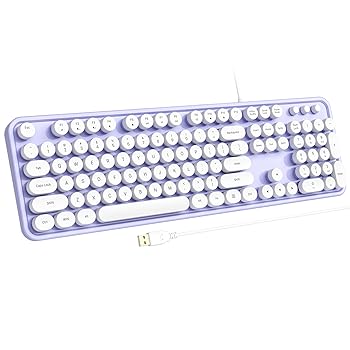 【中古】Atelus コンピュータキーボード 有線 プラグプレイ USBキーボード 大きな数字パッド付き キャップインジケーター 折りたたみ式スタンド フルサイ