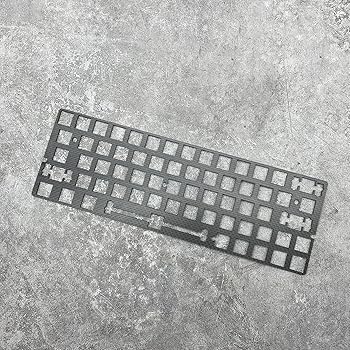 【中古】ポジショニングボードプレート、PC/FR4/POM/カーボンファイバー/真鍮 PCBマウントプレート 60%メカニカルキーボード用 GH60 (カラー: カーボンフ
